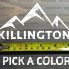 Killington Sticker Decal 5" Mountain Ski Vermont Stowe Pico Resort Sugarbush XO