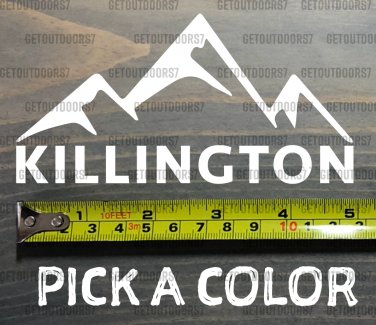 Killington Sticker Decal 5" Mountain Ski Vermont Stowe Pico Resort Sugarbush XO