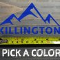 Killington Sticker Decal 5" Mountain Ski Vermont Stowe Pico Resort Sugarbush XO