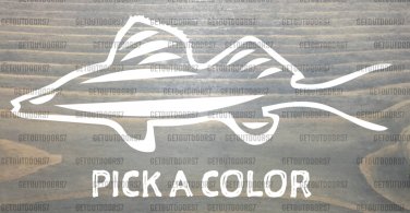 Walleye Sticker Decal Fishing Fish Rapala Berkley Storm Lindy Okuma Penn XO