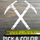 Ice Axe Sticker Decal Climbing Crossed Axes Tool Petzl Black Diamond Grivel XO