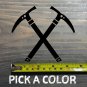 Ice Axe Sticker Decal Climbing Crossed Axes Tool Petzl Black Diamond Grivel XO