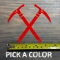 Ice Axe Sticker Decal Climbing Crossed Axes Tool Petzl Black Diamond Grivel XO