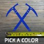 Ice Axe Sticker Decal Climbing Crossed Axes Tool Petzl Black Diamond Grivel XO