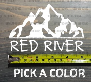 Red River Sticker 5" New Mexico Taos Ski Mountain Snowboard Decal Resort XO