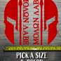 Molon Labe Sticker Decal Come And Take It Spartan Helmet Die Cut XO Tactical Pai