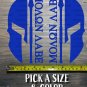 Molon Labe Sticker Decal Come And Take It Spartan Helmet Die Cut XO Tactical Pai