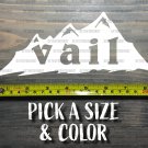 Vail Sticker Decal Colorado Ski Mountain Snowboard Hiking Biking Lions Head XO