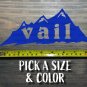 Vail Sticker Decal Colorado Ski Mountain Snowboard Hiking Biking Lions Head XO