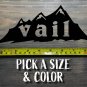Vail Sticker Decal Colorado Ski Mountain Snowboard Hiking Biking Lions Head XO