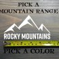 Mountain Range Sticker Decal 5" DIE CUT 14er 14ers Wasatch Cascade Rocky XO
