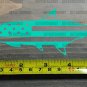Tarpon Sticker Decal USA Flag AFTCO Pelagic Orvis HUK Hogy 5.5" Sage Fishing XO