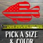 Crappie Sticker Decal Die Cut USA Flag Mr. Crappie Panther Martin Fishing XO