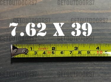 7.62 X 39 Sticker Decal 3.5" Ammo Can Box Label Ammunition Case DIE CUT XO