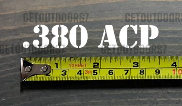 .380 ACP Sticker Decal 3.5" Ammo Can Box Label Ammunition Case DIE CUT XO