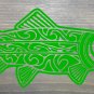 Salmon Sticker Decal Tribal Die Cut 6.5" Mountains Fly Fishing Fish Trout XO