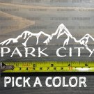 Park City Sticker Decal Mountain DIE CUT Ski 5.5" Snowboard Utah XO