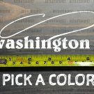 Washington Sticker Decal DIE CUT Fly Fishing Line Trout Rainbow Fish Simms XO