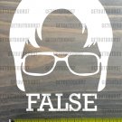 Large Dwight Schrute Sticker Decal 4.5" False The Office Beets Bears Battlestar