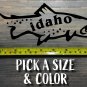 Idaho Sticker Decal DIE CUT Fly Fishing Trout Hunter Sage Simms Ross Reels XO