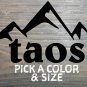 Taos Sticker Decal New Mexico Ski Santa Fe Red River Mountain Snowboard XO