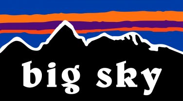 Big Sky Sticker Decal Montana Ski Snowboard Mountain Bridger Bowl Get Lost In PO