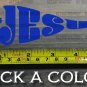 Jesus Fish Sticker Decal 5.5" Christian Flag Choose Color Religious In God XO