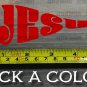 Jesus Fish Sticker Decal 5.5" Christian Flag Choose Color Religious In God XO