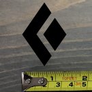 Black Diamond Sticker Decal 2" Tall Black SMALL Die Cut Climbing Hiking XO