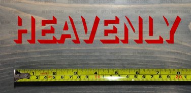 Heavenly Sticker Decal 8" DIE CUT Mountain Ski Resort California Lake Tahoe