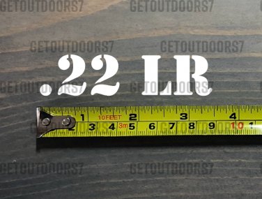 22 LR Sticker Decal .22 LR 3.5" Ammo Can Box Label Ammunition Case DIE CUT XO