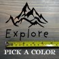 Explore Sticker Decal 4.5" Hiking Kuhl REI Ospreyn MSR Nemo Tents Edelrid XO