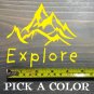 Explore Sticker Decal 4.5" Hiking Kuhl REI Ospreyn MSR Nemo Tents Edelrid XO