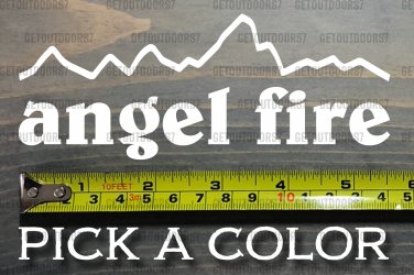 Angel Fire Sticker Decal 5.5" Mountain Ski New Mexico Red River Snowboard XO