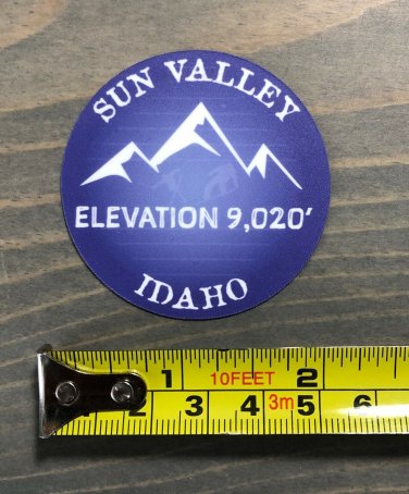 Sun Valley Sticker Decal Mountain 2" Ski Idaho Grand Tetons PO Snowboard Bald