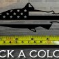 Salmon Decal Sticker USA Flag 5.5" American Sage Redington Fishing Simms XO