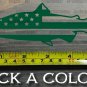 Salmon Decal Sticker USA Flag 5.5" American Sage Redington Fishing Simms XO