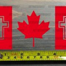 Canadian Cross Flag Sticker Decal Jesus Fish Christian Canada Christ Bible XO