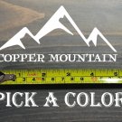 Copper Sticker Decal 5" Colorado Ski Mountain Snowboard Frisco XO