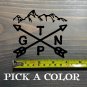 Grand Teton Sticker Decal National Park DIE CUT 4" Wyoming Idaho Jackson XO