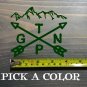Grand Teton Sticker Decal National Park DIE CUT 4" Wyoming Idaho Jackson XO