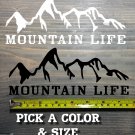 Mountain Life Sticker Decal Merrell REI Kuhl Cotopaxi Hiking Camping Die Cut XO