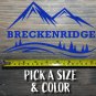 Breckenridge Sticker Decal Breck Colorado 8.5" Ski Mountain Die Cut Keystone Alta XO