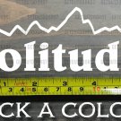 Solitude Sticker Decal 5.5" Snowbird Mountain Ski Utah Alta Deer Valley XO