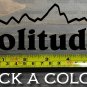 Solitude Sticker Decal 5.5" Snowbird Mountain Ski Utah Alta Deer Valley XO