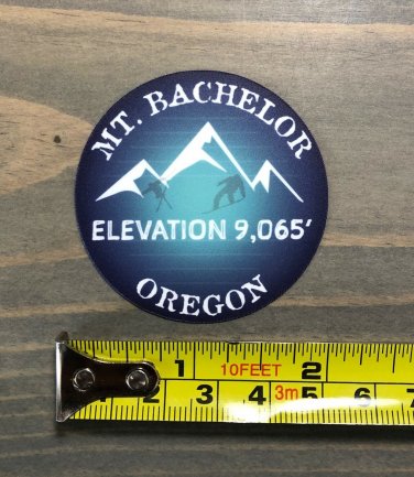 Mt Bachelor Sticker Decal 2" Oregon Ski Snowboard Mount Mountain Mt Hood Hoodoo PO