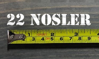 22 NOSLER Sticker Decal 3.5" Ammo Can Box Label Ammunition Case DIE CUT XO