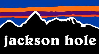 Jackson Hole Sticker Decal Ski Snowboard 3"  Wide Wyoming Grand Teton National Park PO