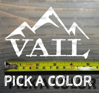 Vail Sticker 5" Decal Beaver Creek Breck Colorado Ski Mountain Snowboard XO