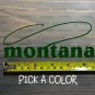 Montana Sticker Decal DIE CUT Fly Fishing Line Trout Rainbow Fish Simms Lake XO